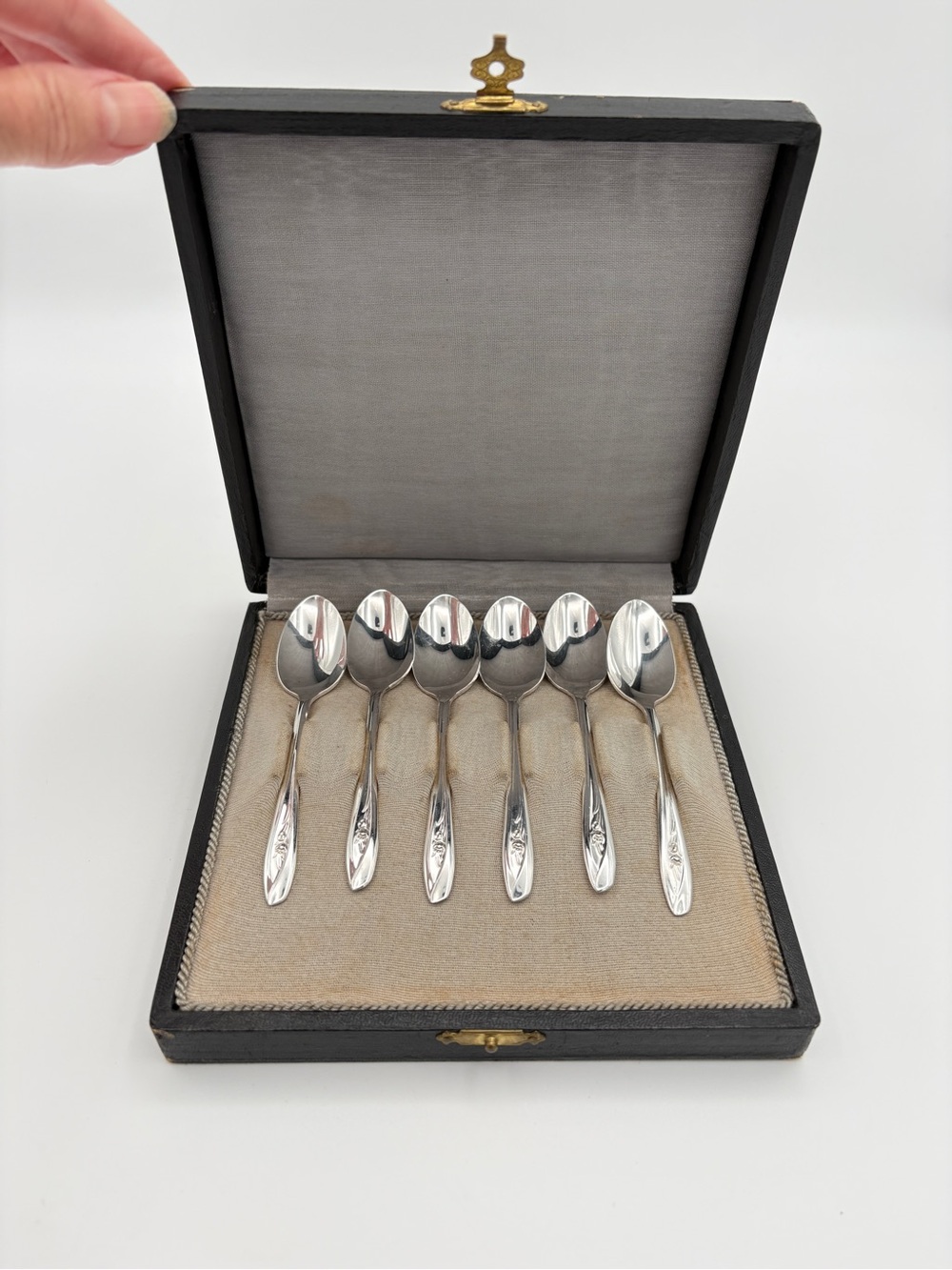 Vintage Star Rogers & Bro I/S Silverplate Demitasse Spoons Set of 6
